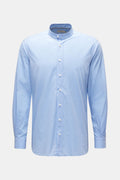 Weber+Weber Casual shirt 'Vintage Popeline Plain Collar Shirt' grandad collar - light blue