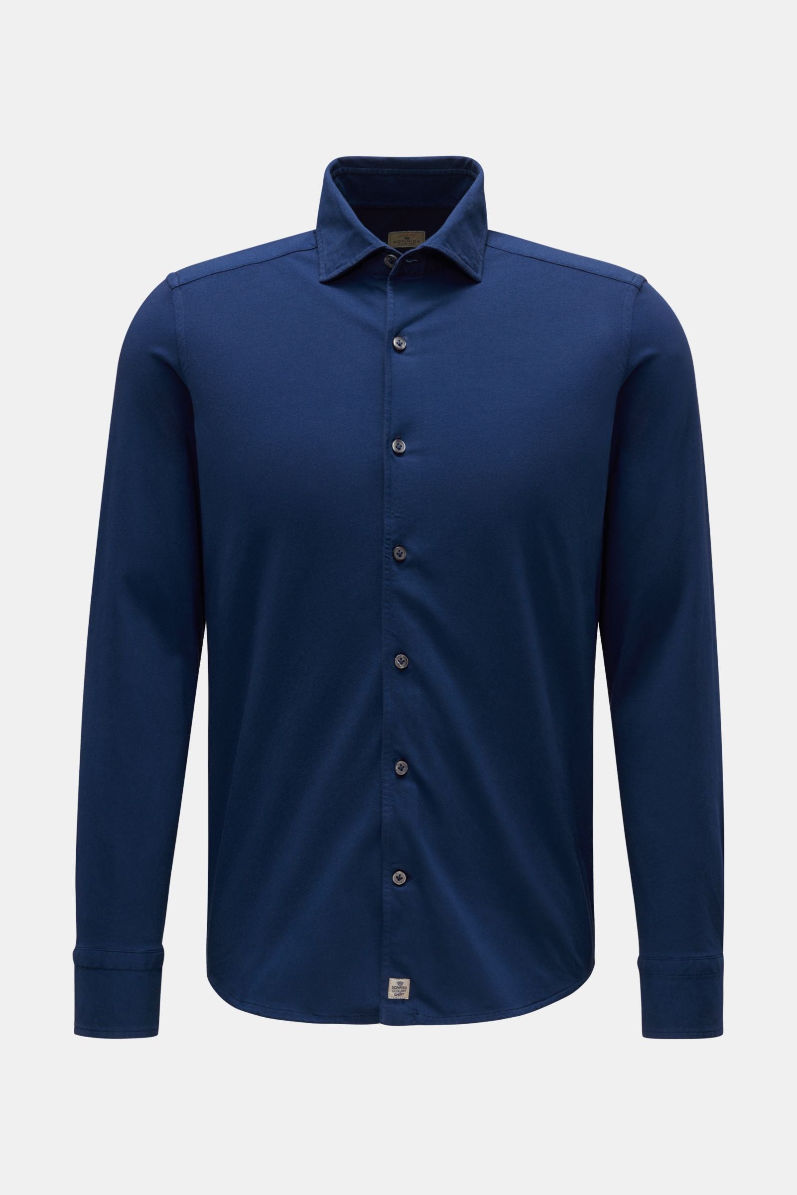 Sonrisa Jersey shirt shark collar - Dark blue