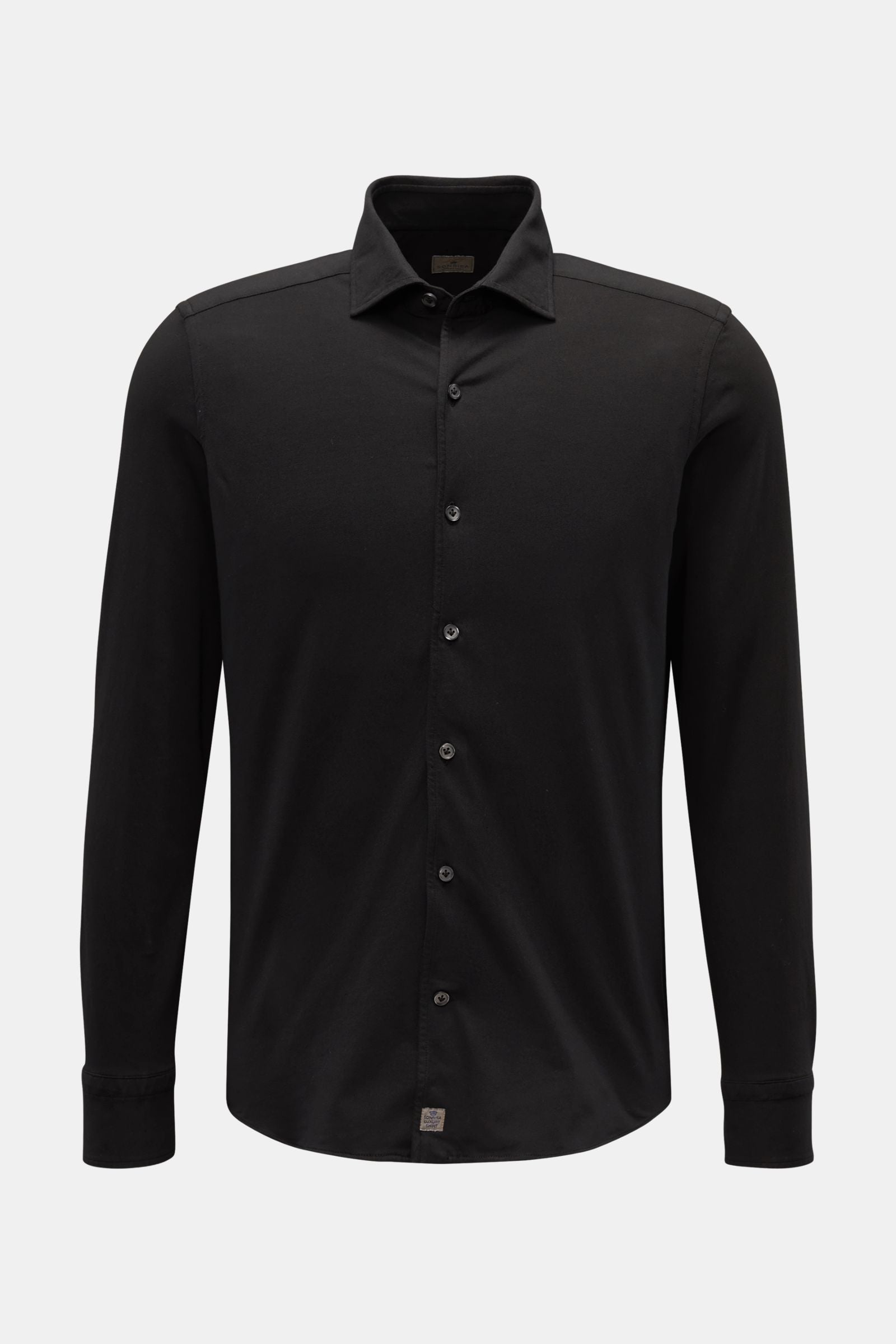 Sonrisa Jersey shirt shark collar - Black