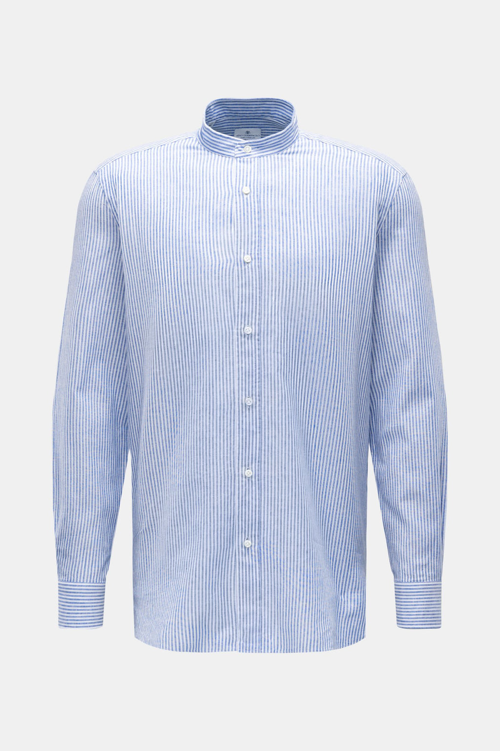 Giampaolo Casual shirt grandad collar - striped