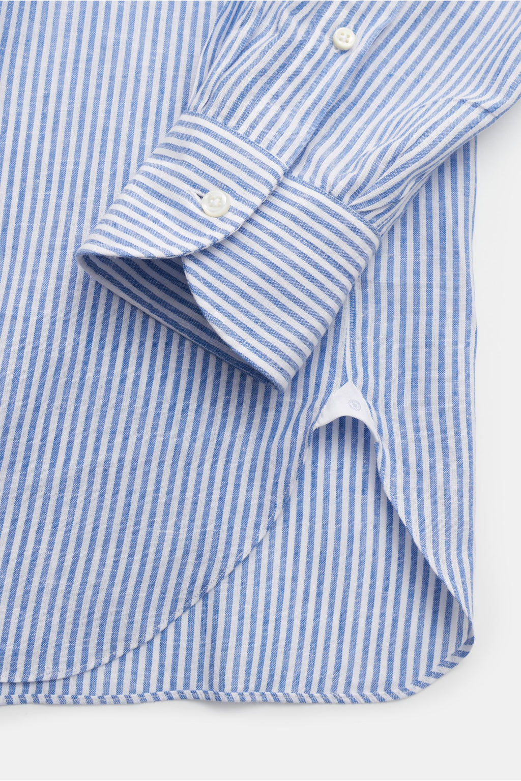 Giampaolo Casual shirt grandad collar - striped