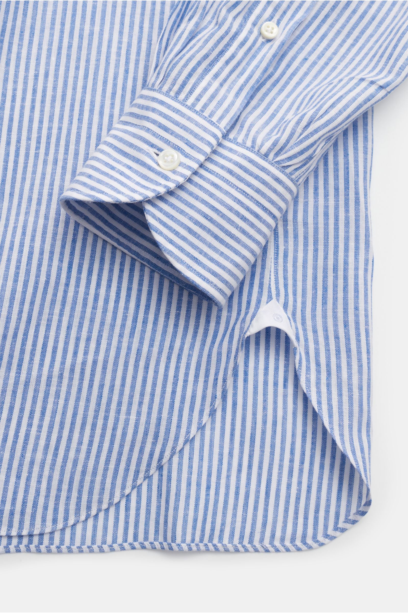 Giampaolo Casual shirt grandad collar - striped