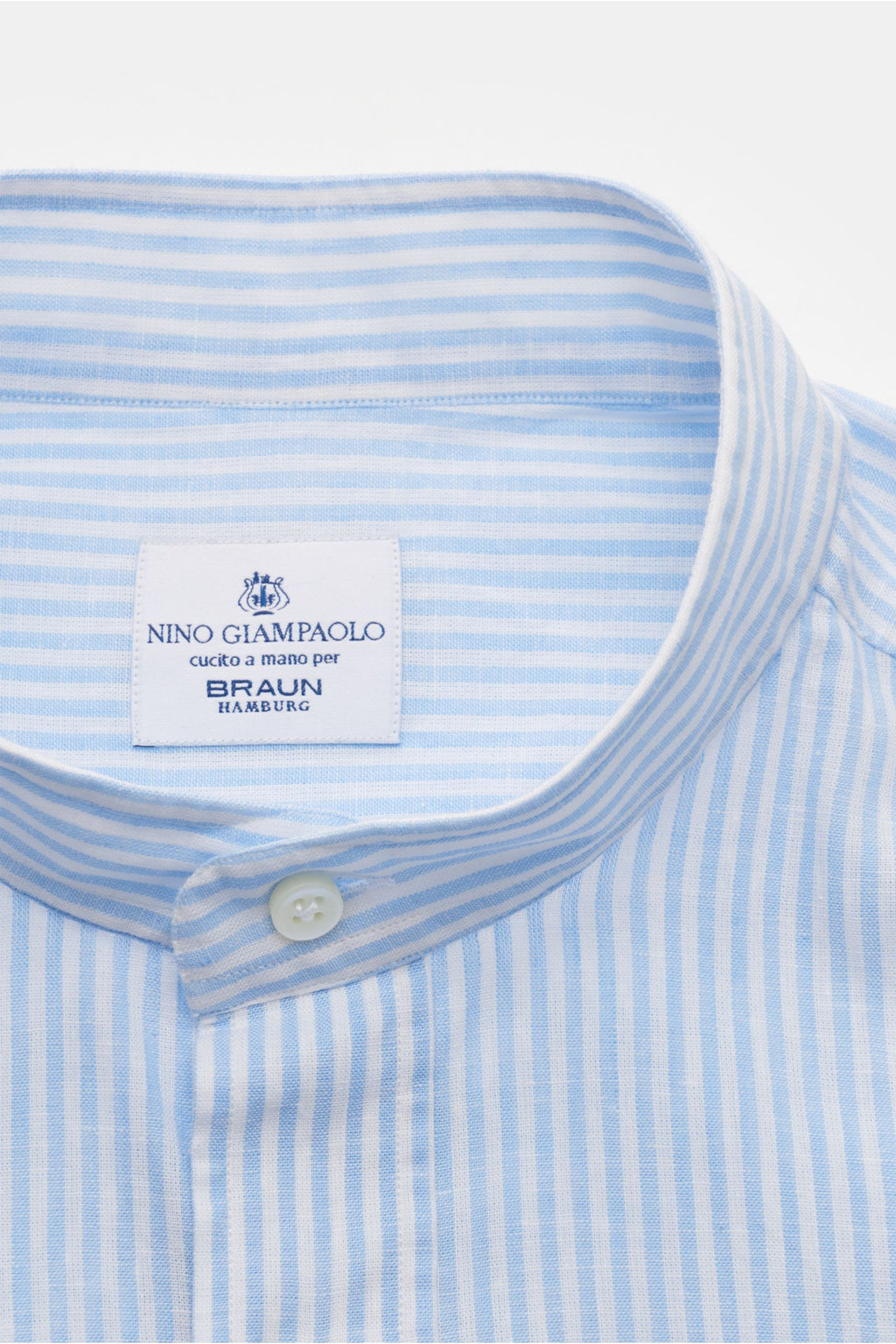 Giampaolo Casual shirt grandad collar - striped 2