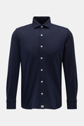 Sonrisa Piqué shirt shark collar - Navy