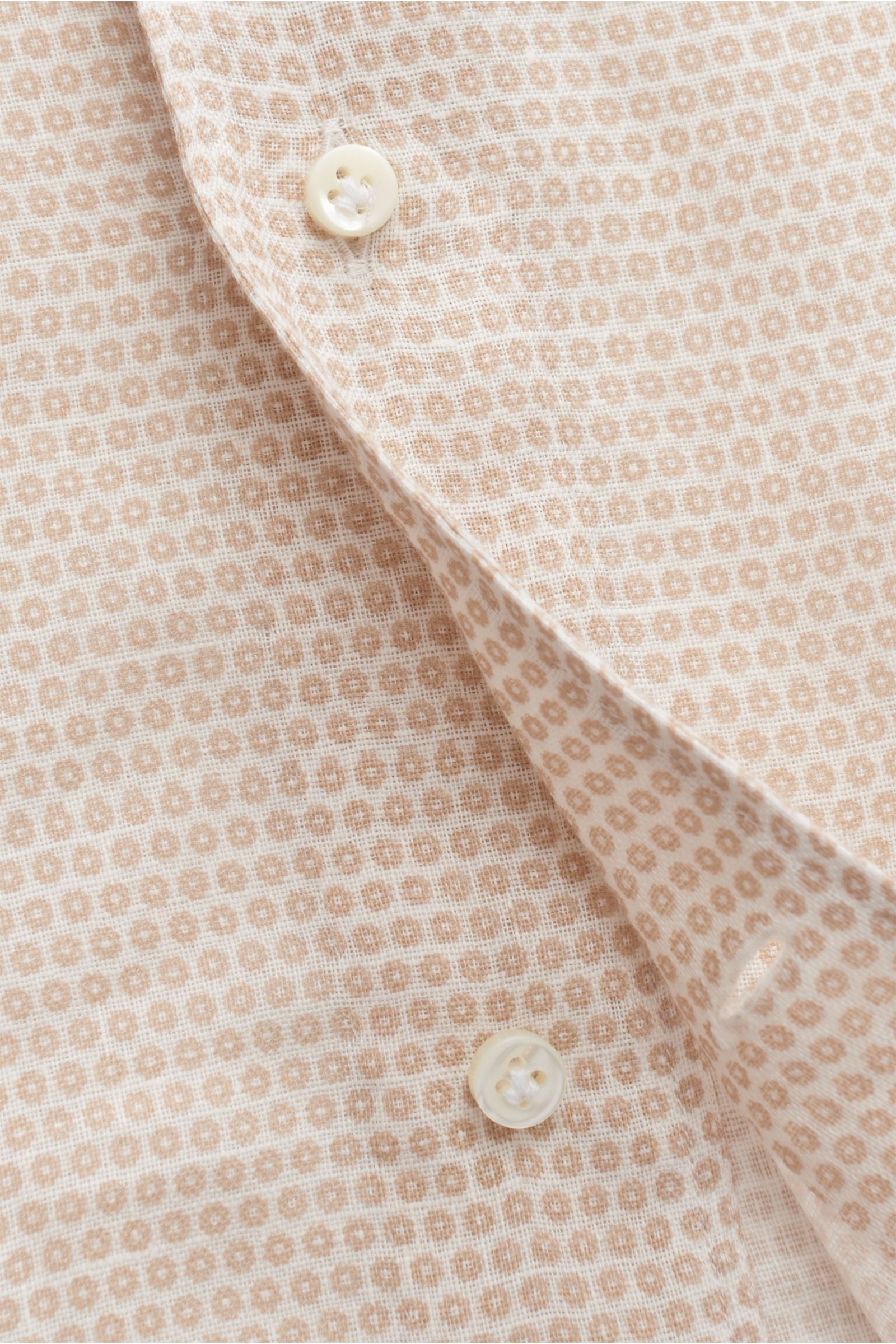Eddy Monetti Linen shirt Kent collar - patterned 2