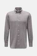 Giampaolo Casual shirt button-down collar /white - checked