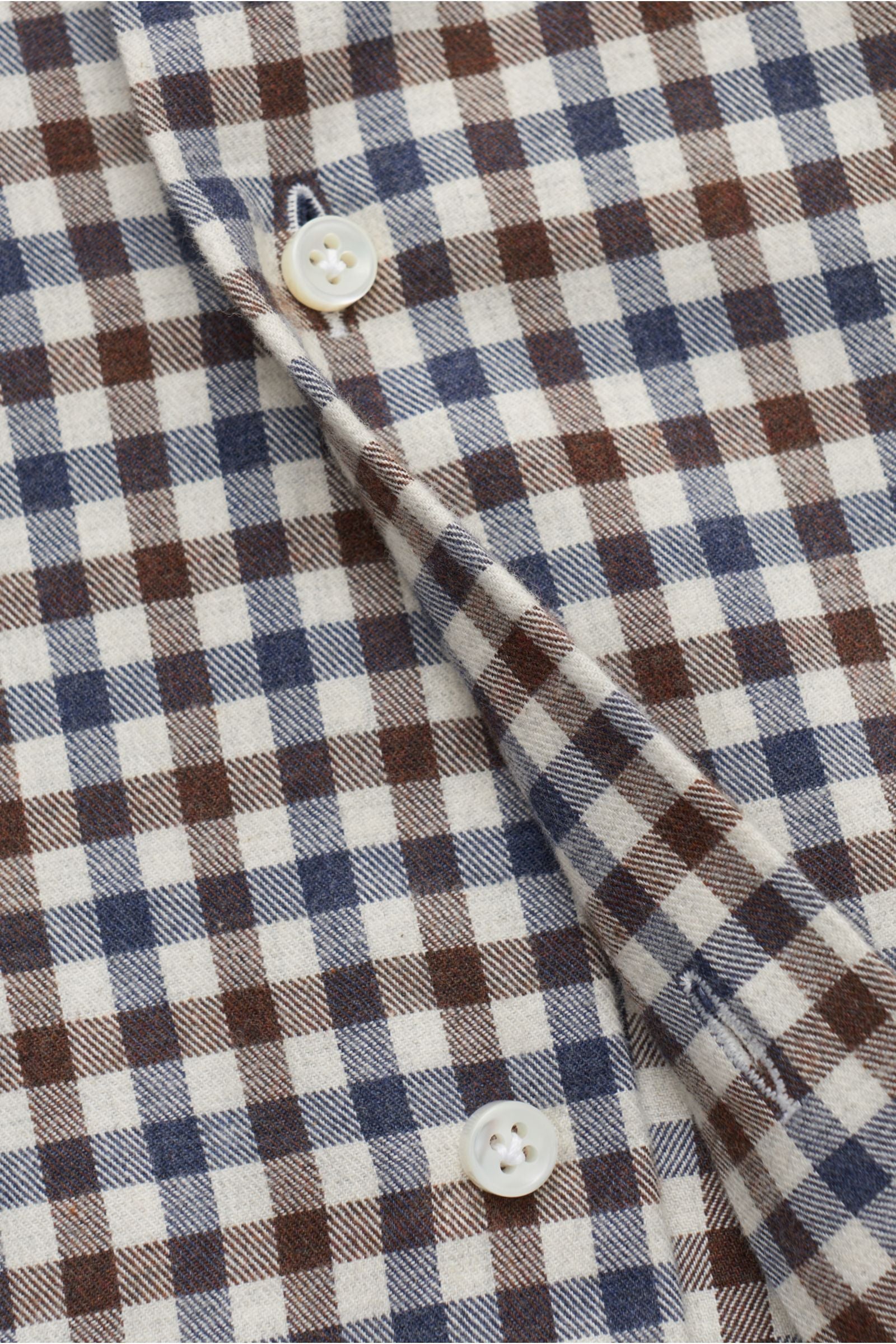 Giampaolo Casual shirt button-down collar /white - checked