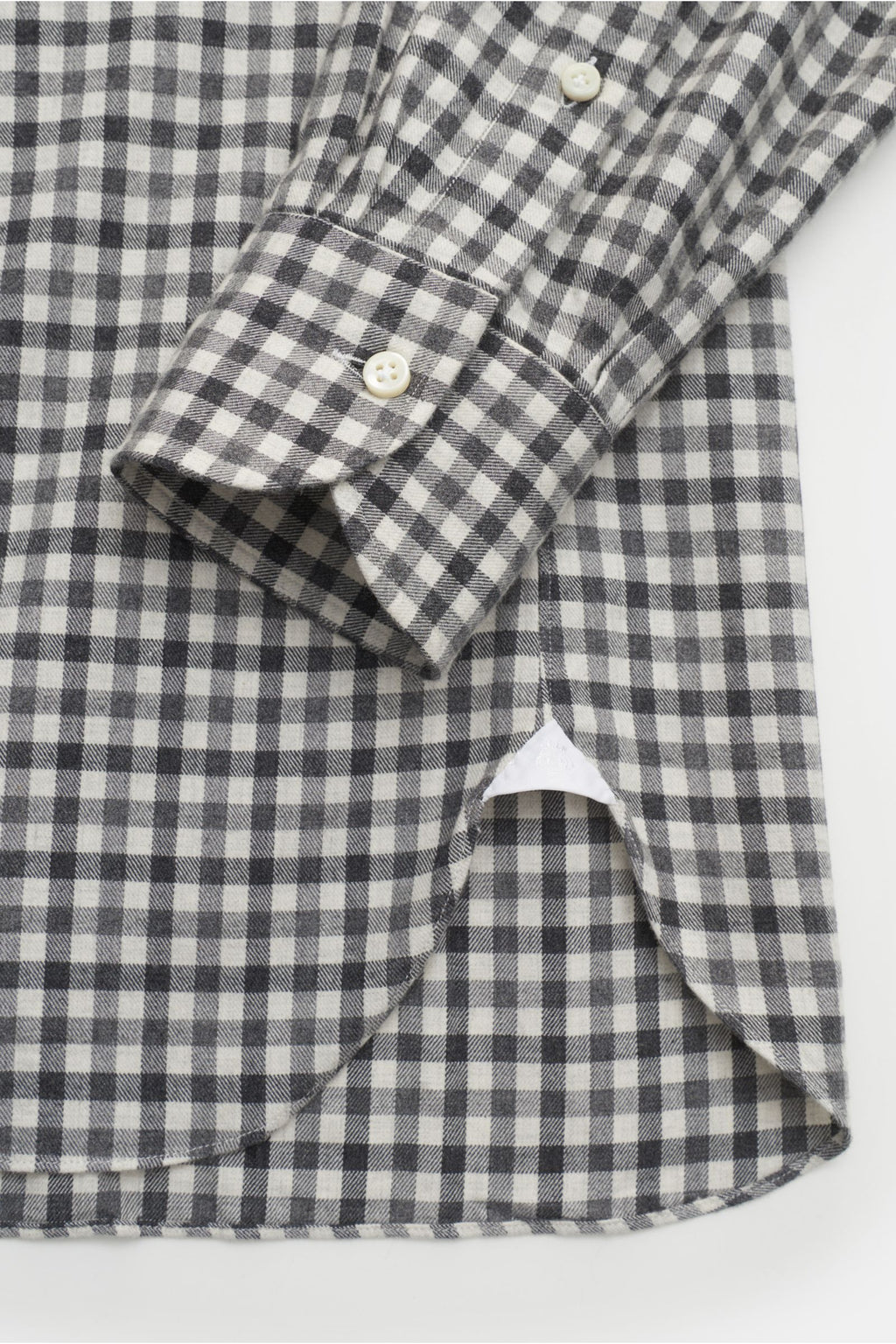 Giampaolo Casual shirt button-down collar /white - checked 2