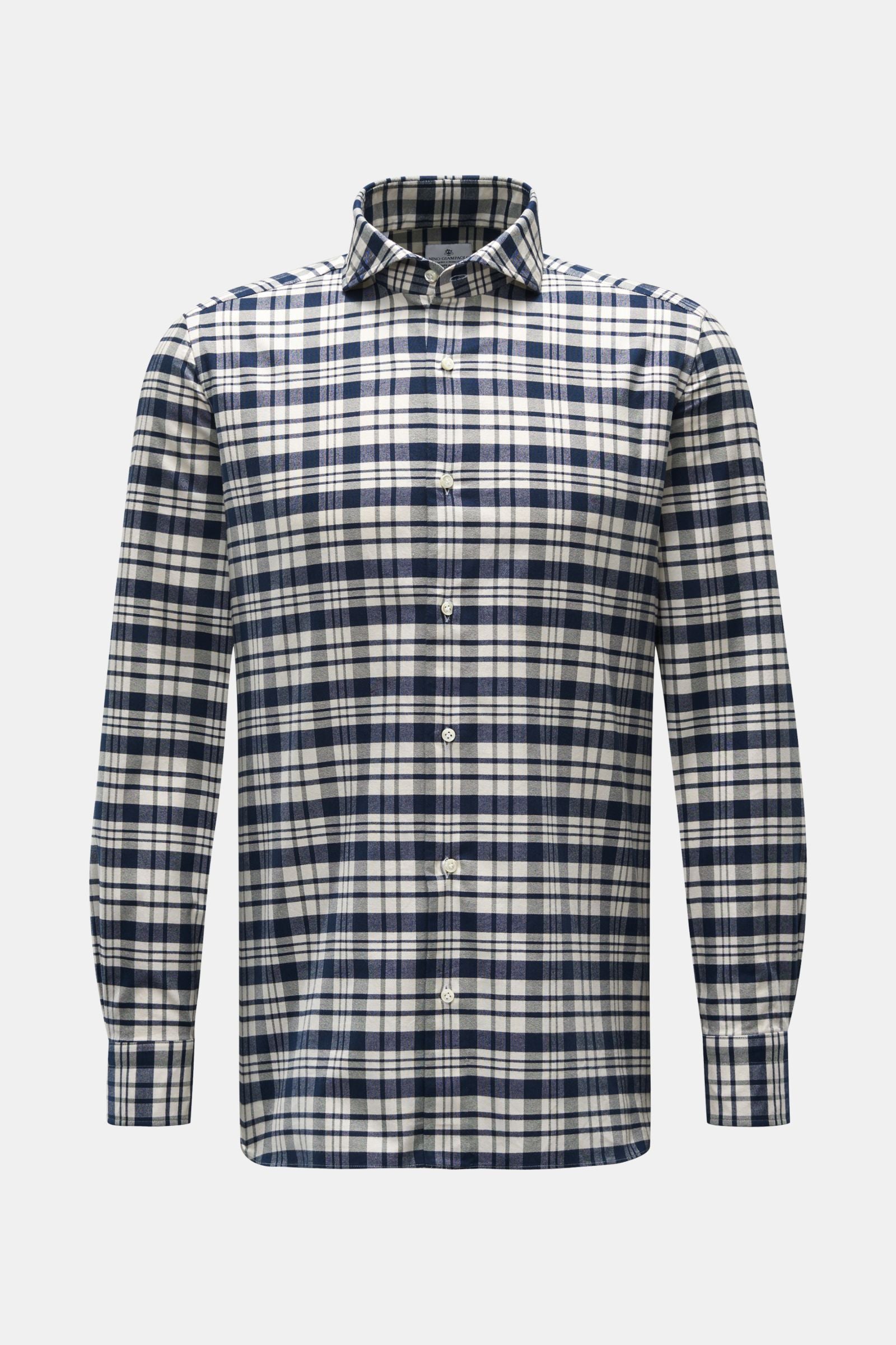 Giampaolo Casual shirt shark collar - Blue