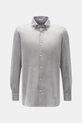 Giampaolo Casual shirt button-down collar h - Light grey