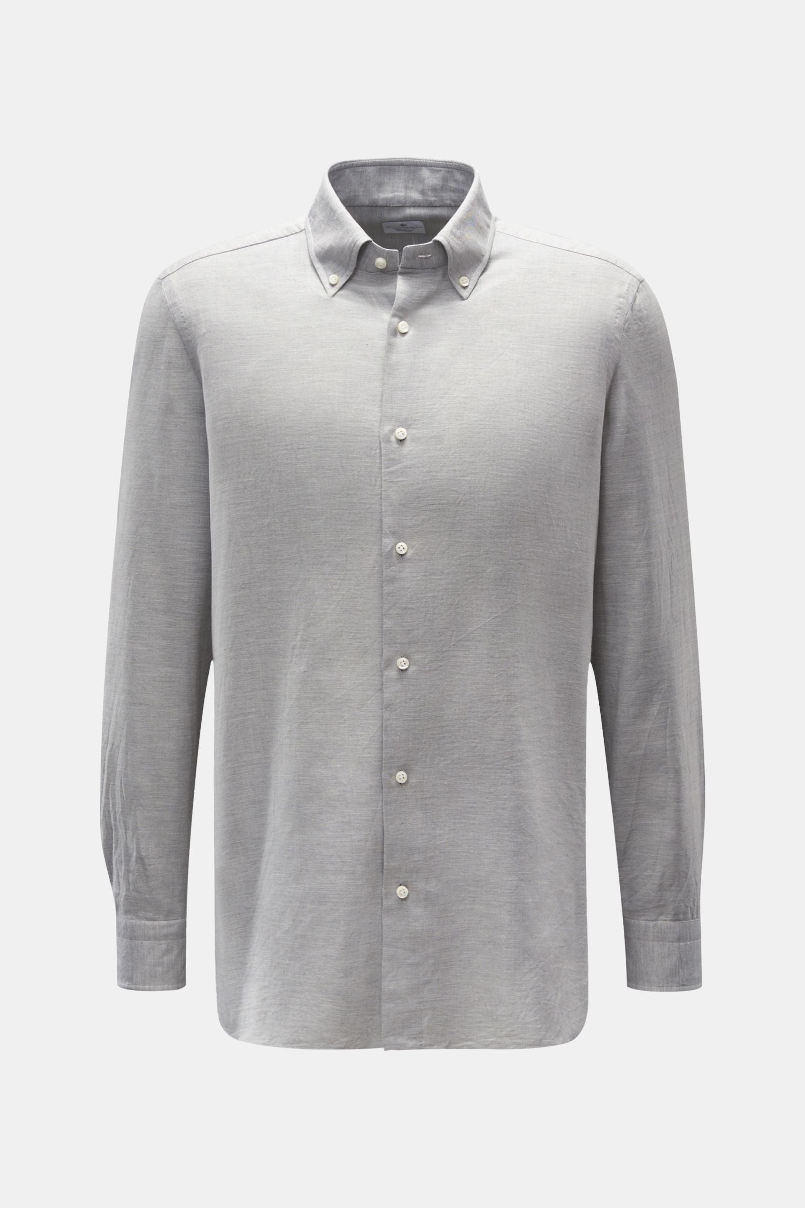 Giampaolo Casual shirt button-down collar h - Light grey