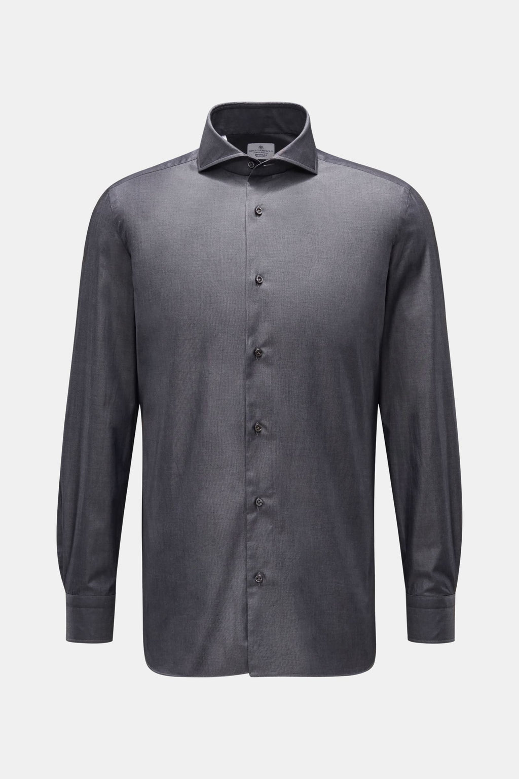Giampaolo Casual shirt shark collar - dark grey mottled