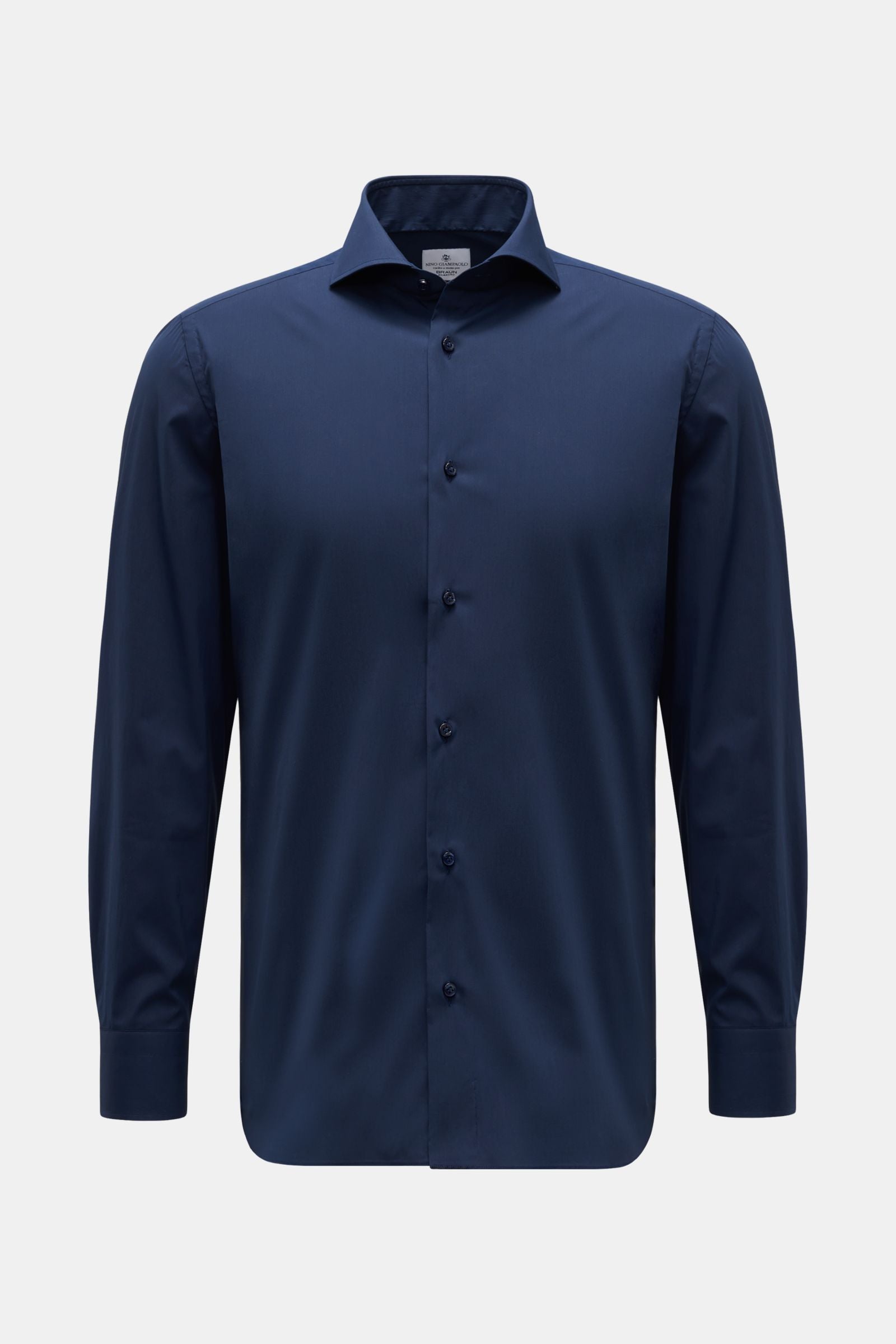 Giampaolo Casual shirt shark collar - Navy