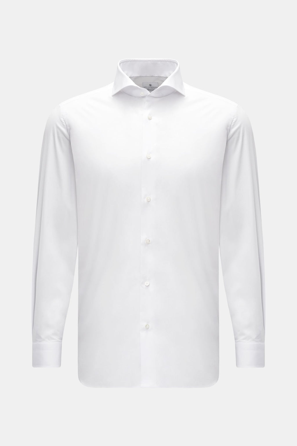 Giampaolo Casual shirt shark collar - White