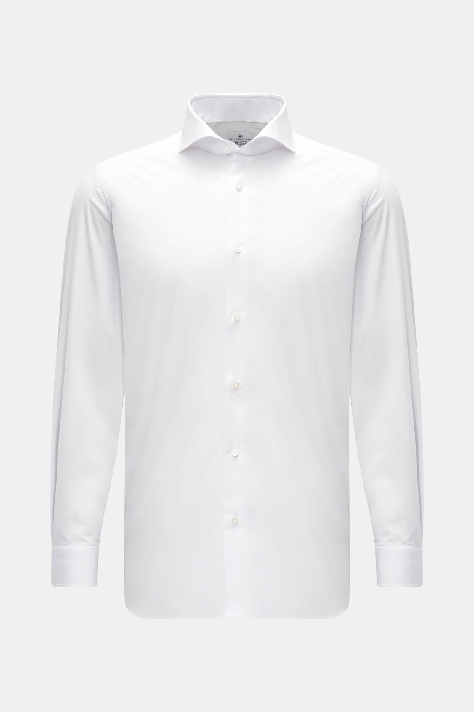 Giampaolo Casual shirt shark collar - White