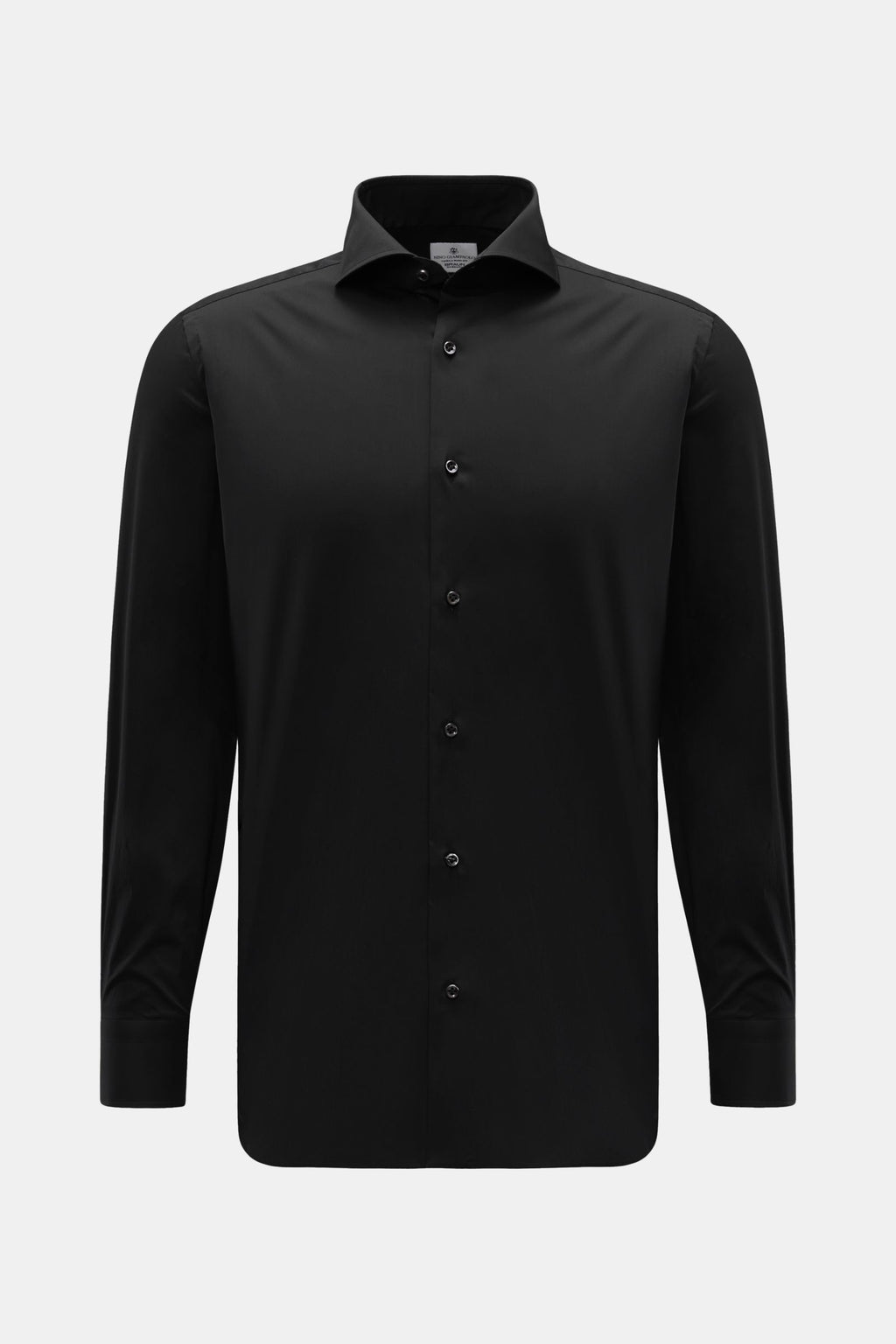 Giampaolo Casual shirt shark collar - Black