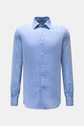 Glanshirt Linen shirt narrow collar - mottled