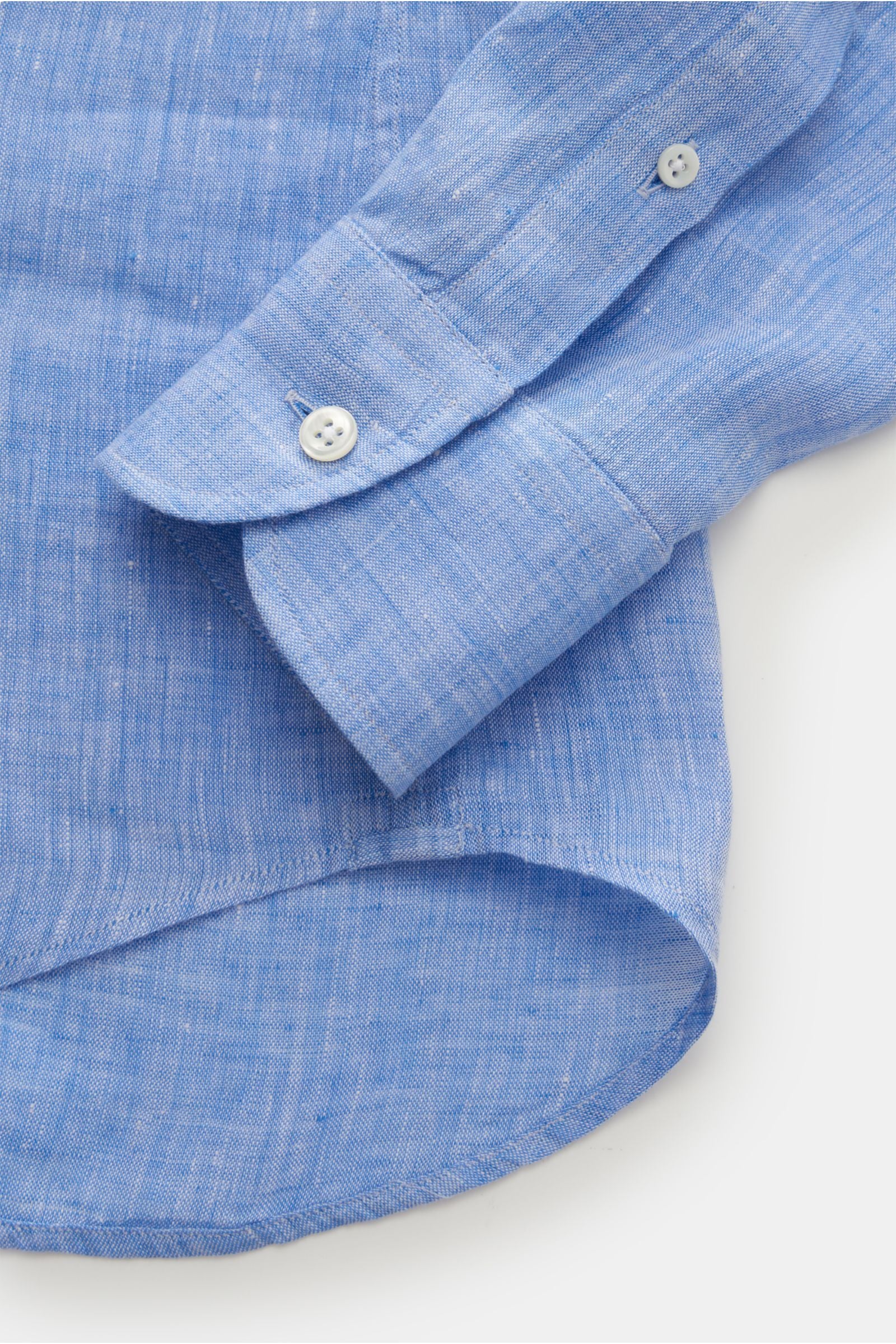 Glanshirt Linen shirt narrow collar - mottled