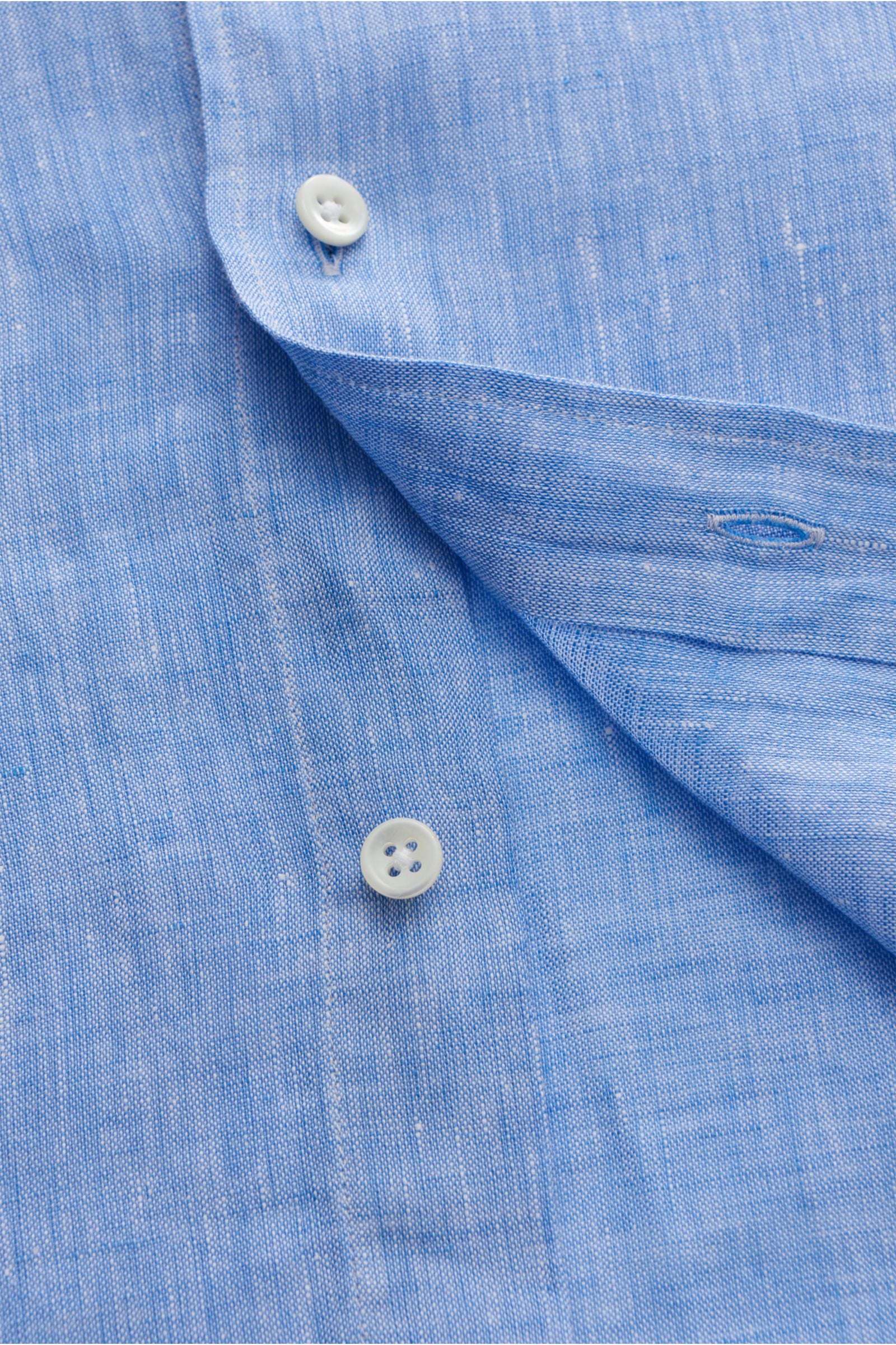 Glanshirt Linen shirt narrow collar - mottled