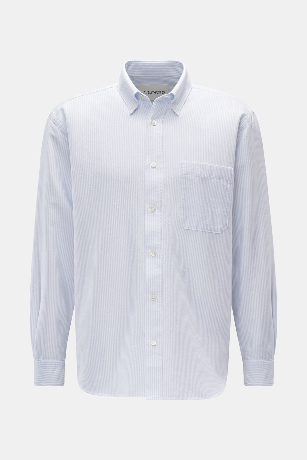 Closed Shirt with under-button-down collar - striped