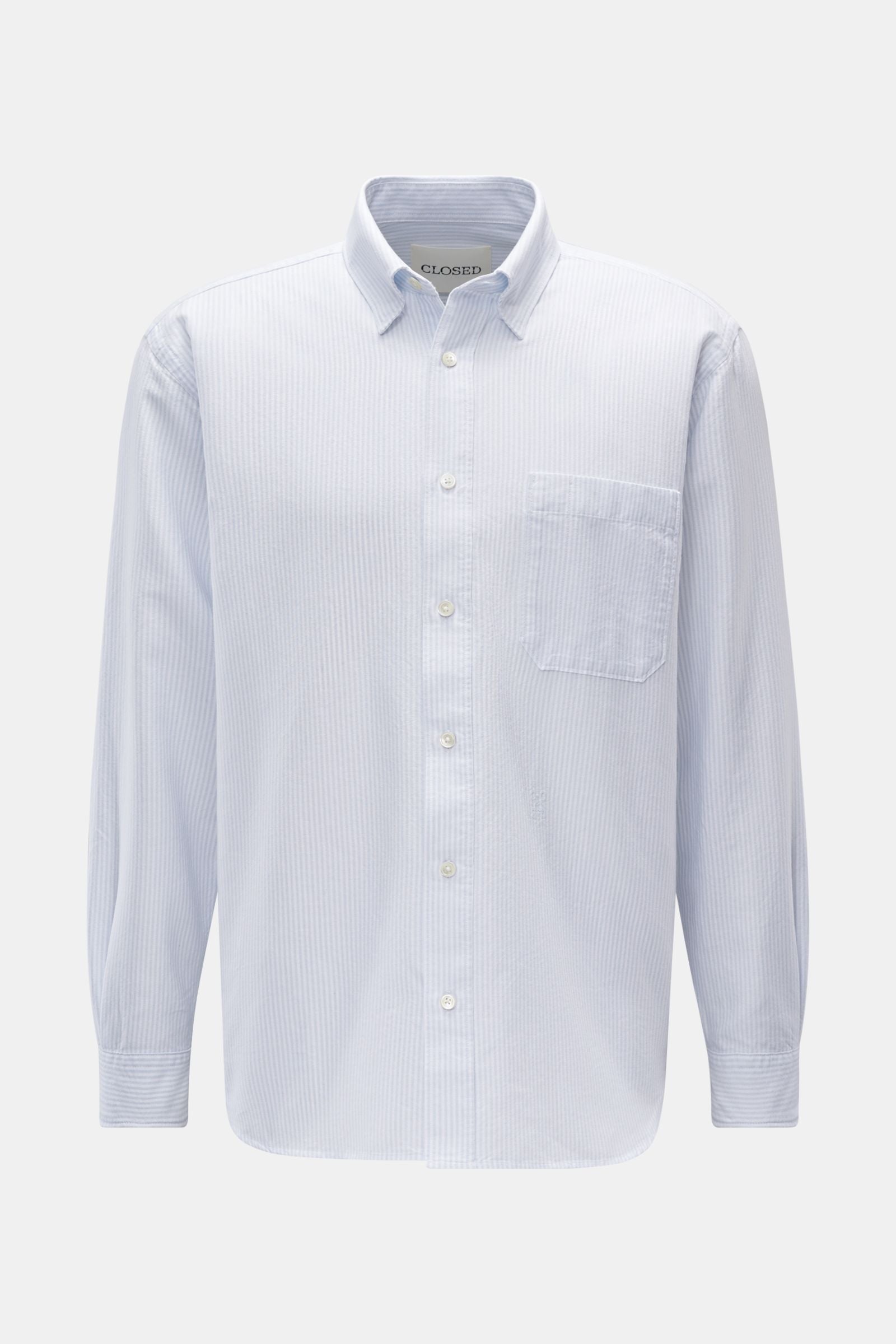 Closed Shirt with under-button-down collar - striped