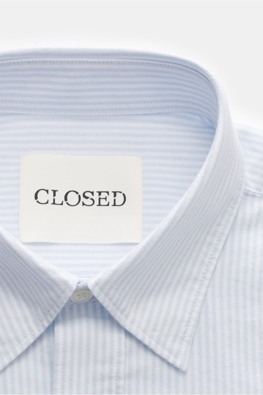 Closed Shirt with under-button-down collar - striped