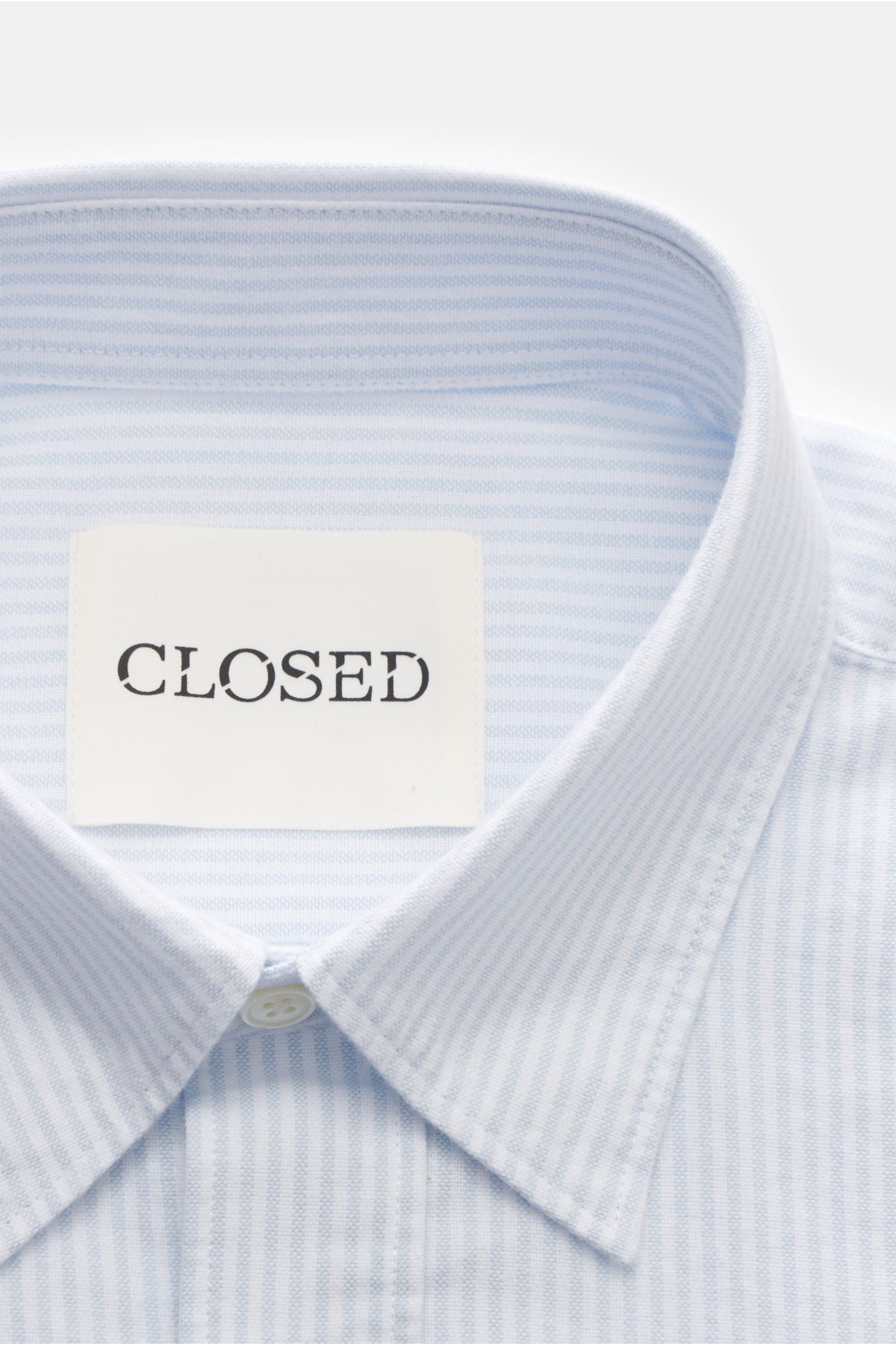 Closed Shirt with under-button-down collar - striped
