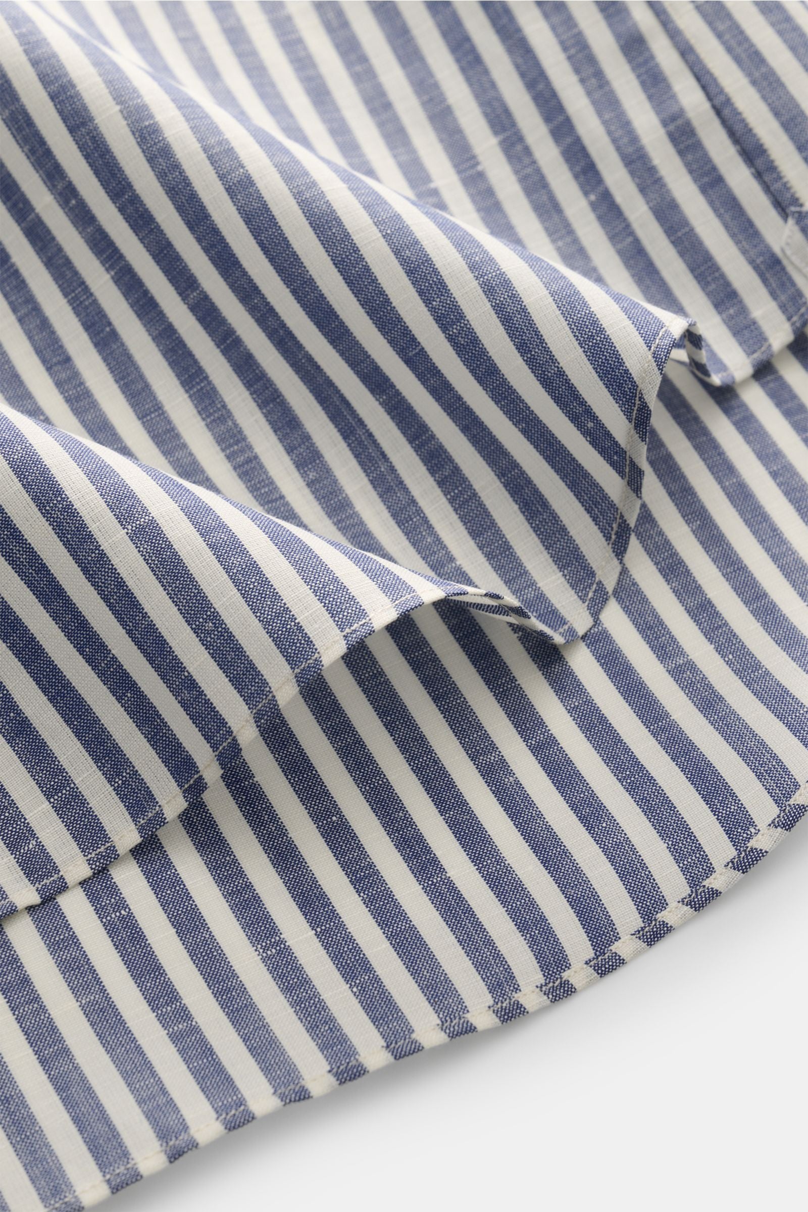 Gherardi Casual shirt shark collar dark - white striped