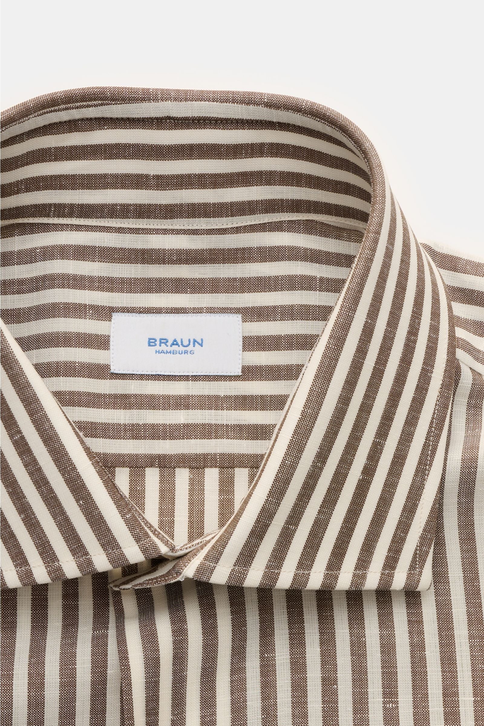 Gherardi Casual shirt shark collar dark - striped