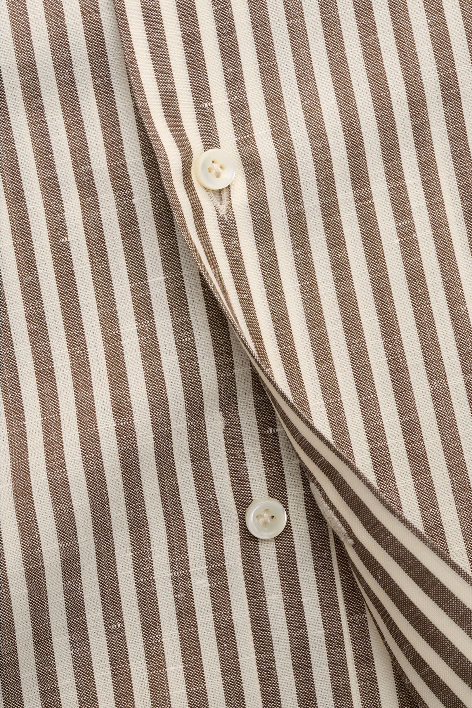 Gherardi Casual shirt shark collar dark - striped