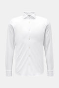 Stefan Brandt Jersey shirt 'Otis' shark collar - White