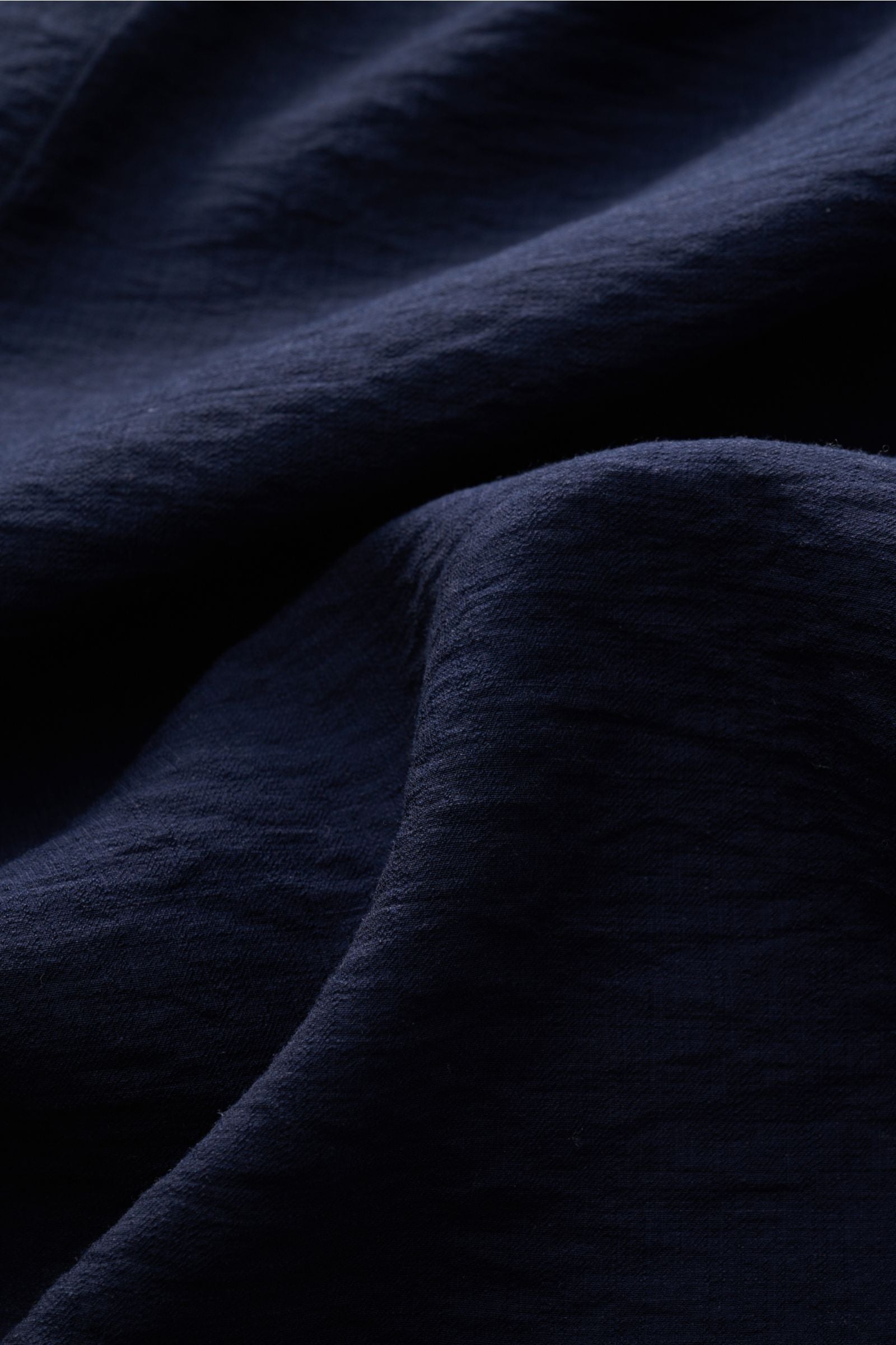 Doppiaa 'Aapiero' popover shirt shark collar - Navy