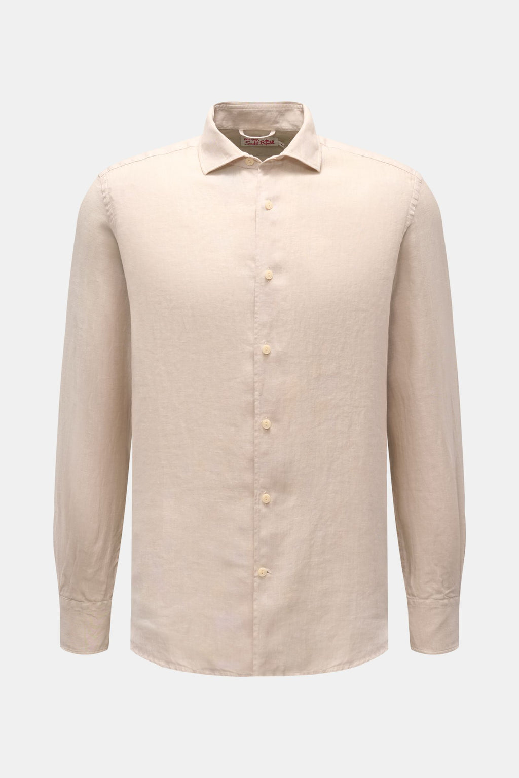 MC2 Saint Barth Linen shirt 'Pamplona' shark collar - sand