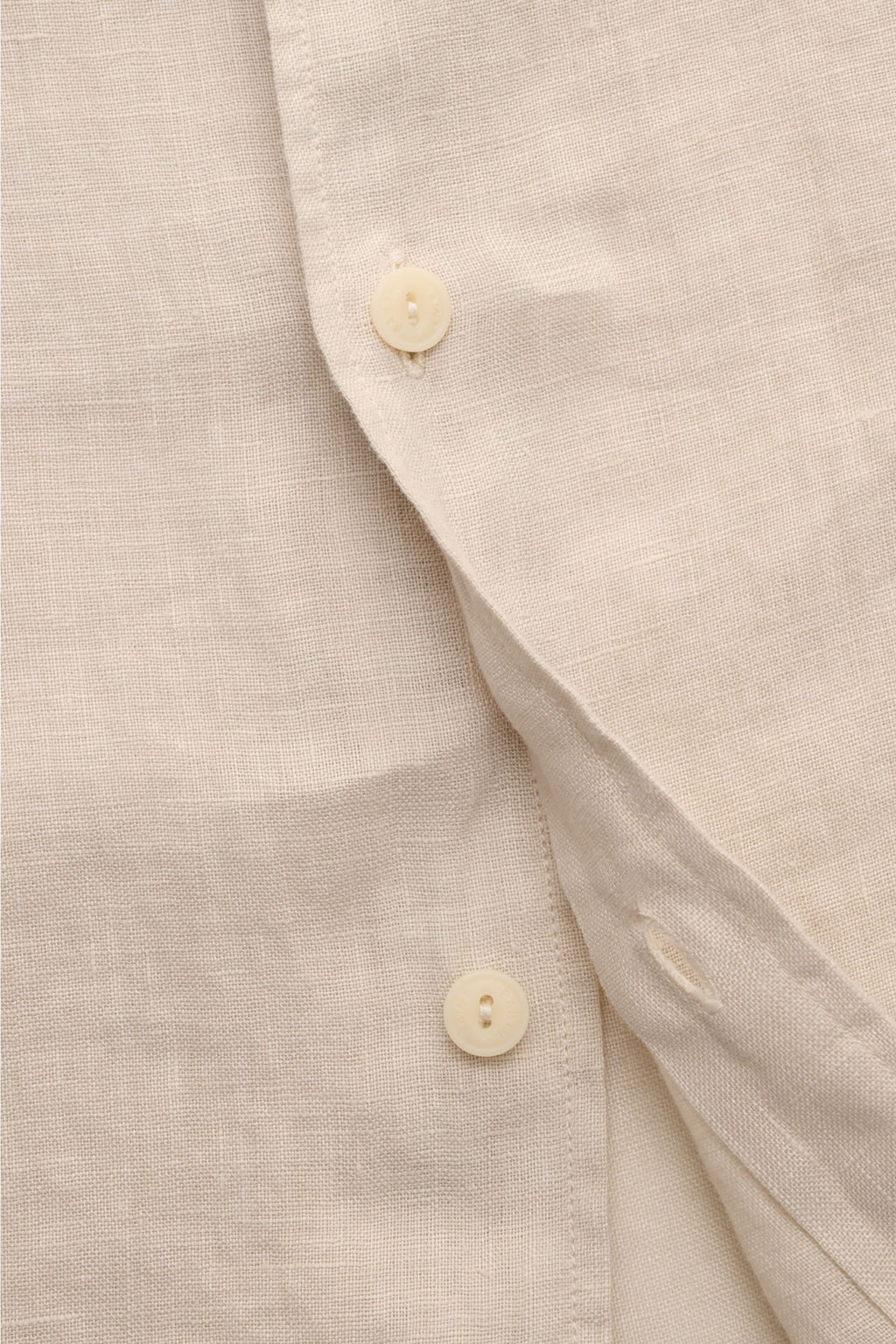MC2 Saint Barth Linen shirt 'Pamplona' shark collar - sand