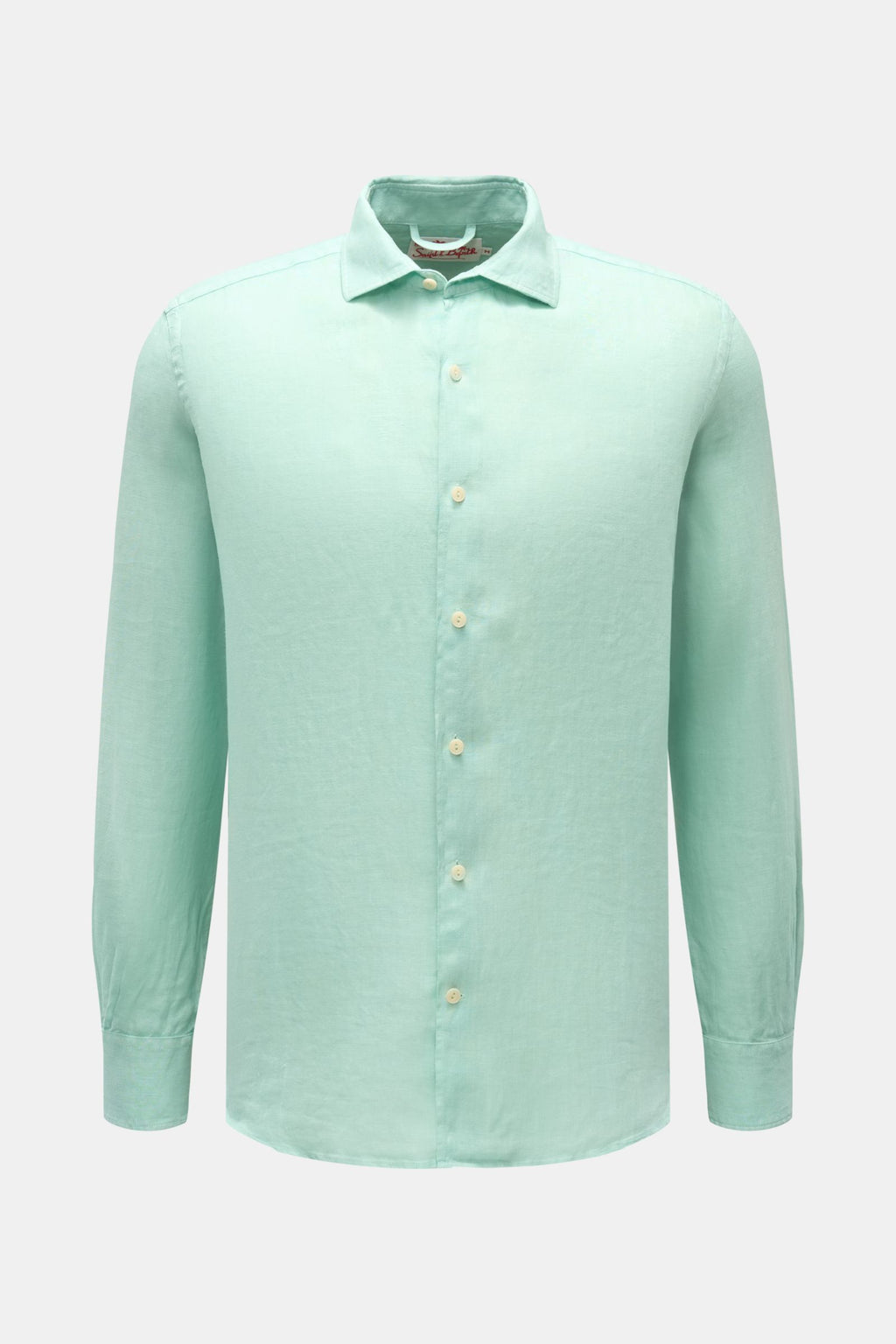 MC2 Saint Barth Casual linen shirt Kent collar - mint green