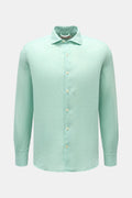 MC2 Saint Barth Casual linen shirt Kent collar - mint green