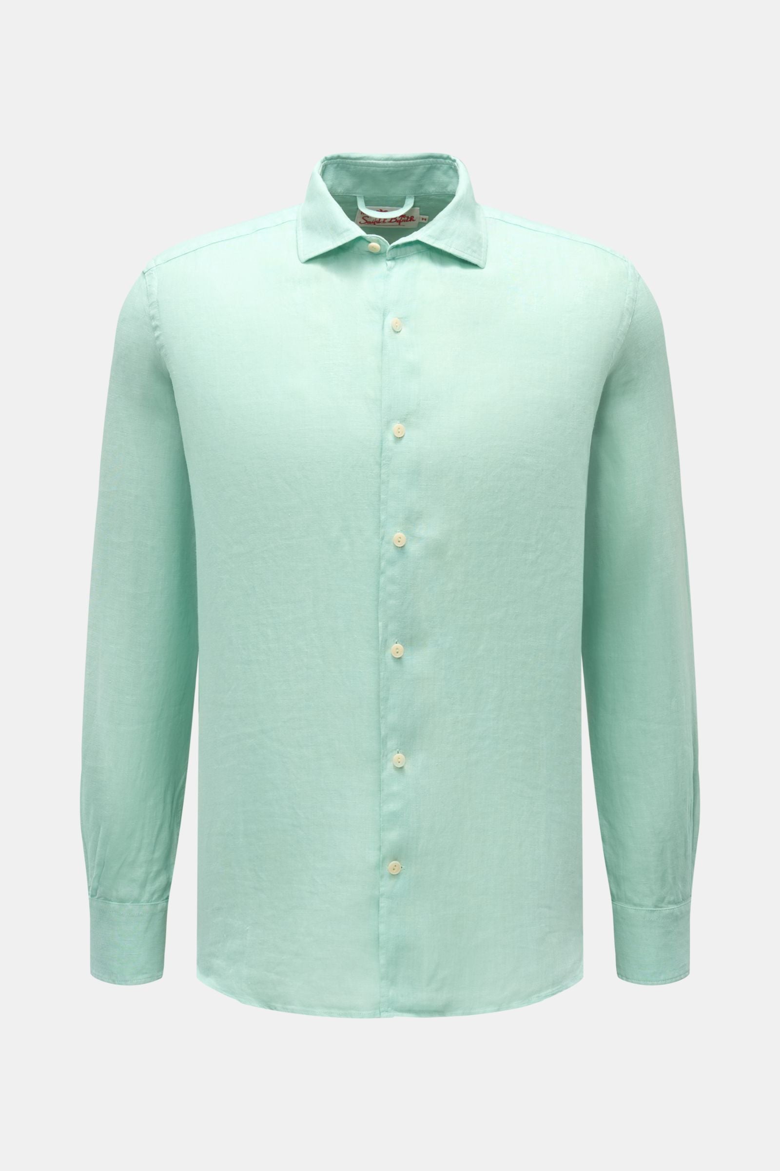MC2 Saint Barth Casual linen shirt Kent collar - mint green