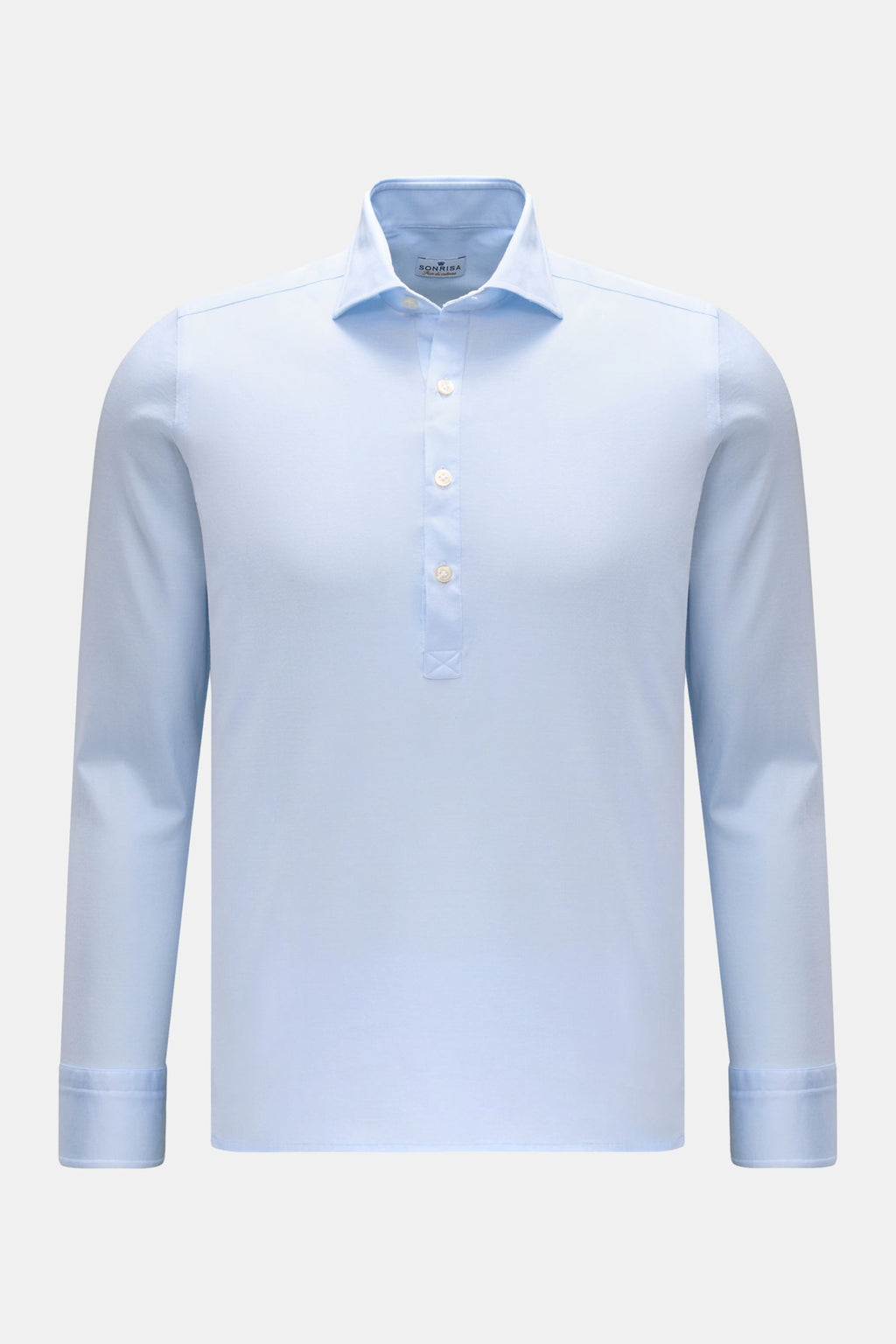 Sonrisa Popover shirt shark collar - Light blue