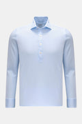 Sonrisa Popover shirt shark collar - Light blue