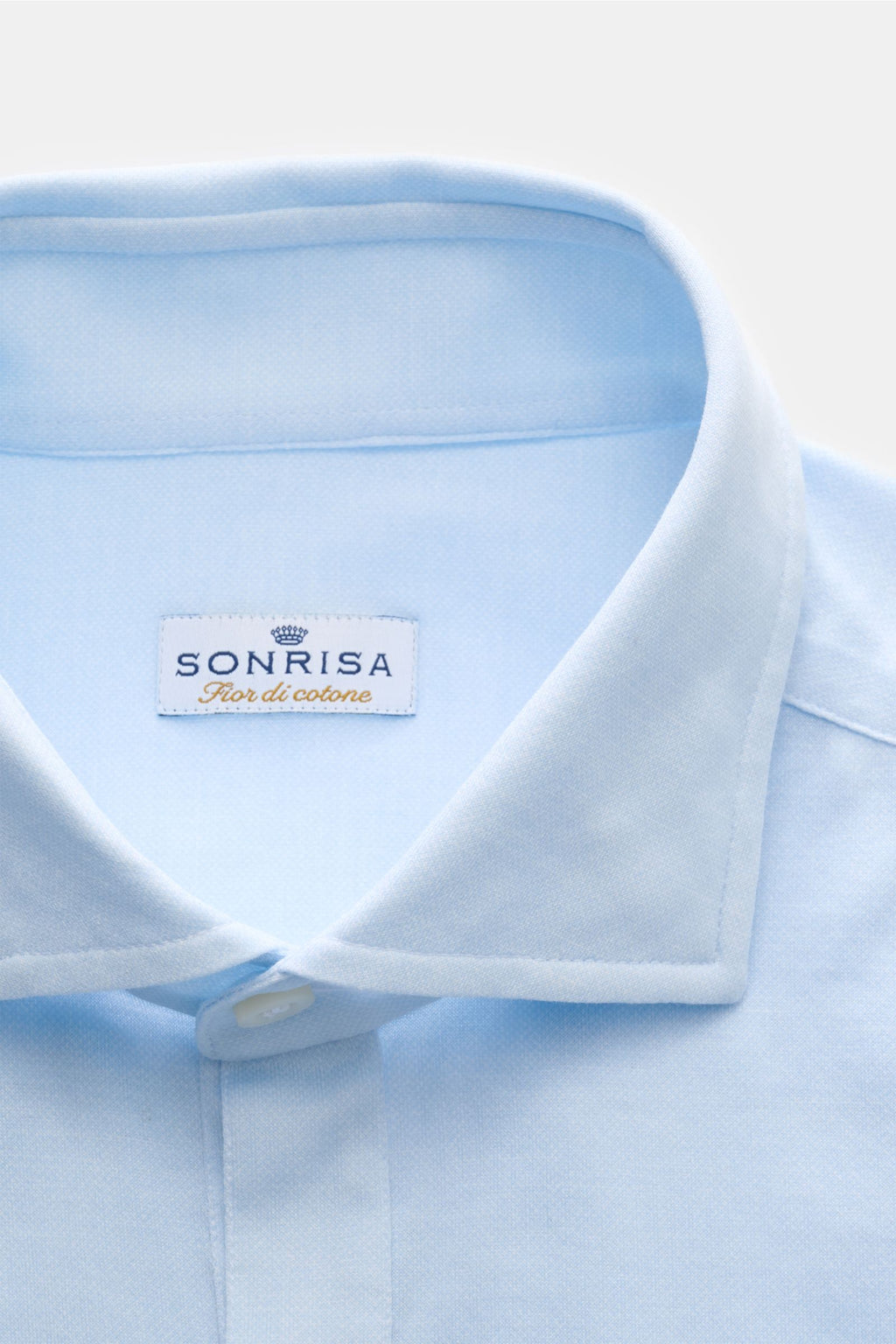 Sonrisa Popover shirt shark collar - Light blue