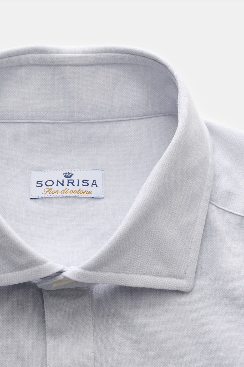 Sonrisa Popover shirt shark collar - Pastel blue