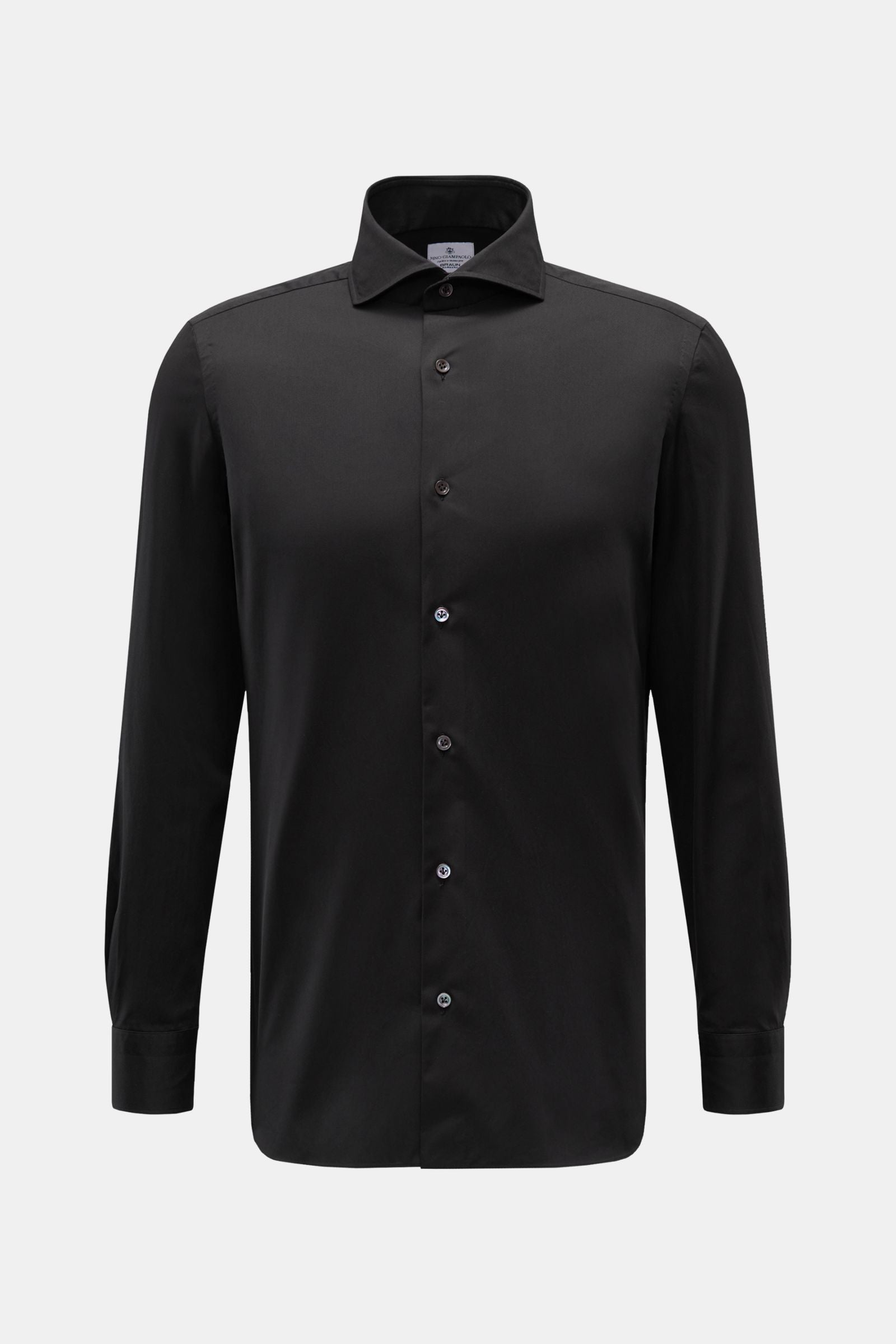 Giampaolo Casual shirt shark collar - Black 2