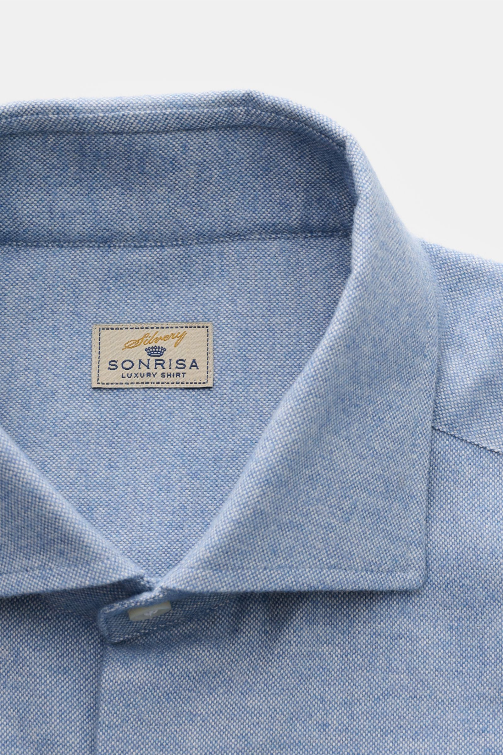 Sonrisa Oxford shirt shark collar smoky - smoky blue