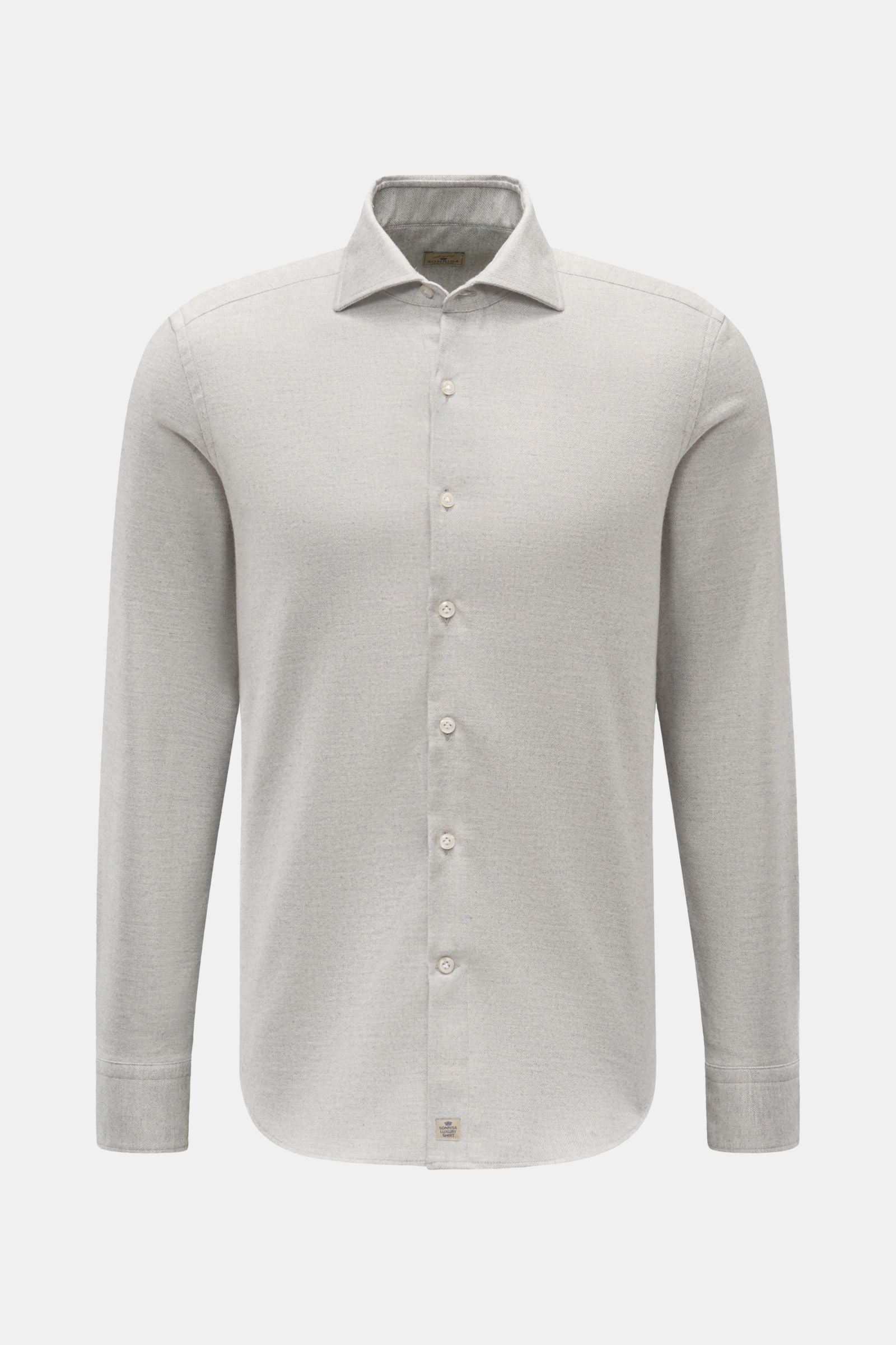 Sonrisa Casual shirt shark collar - Light grey