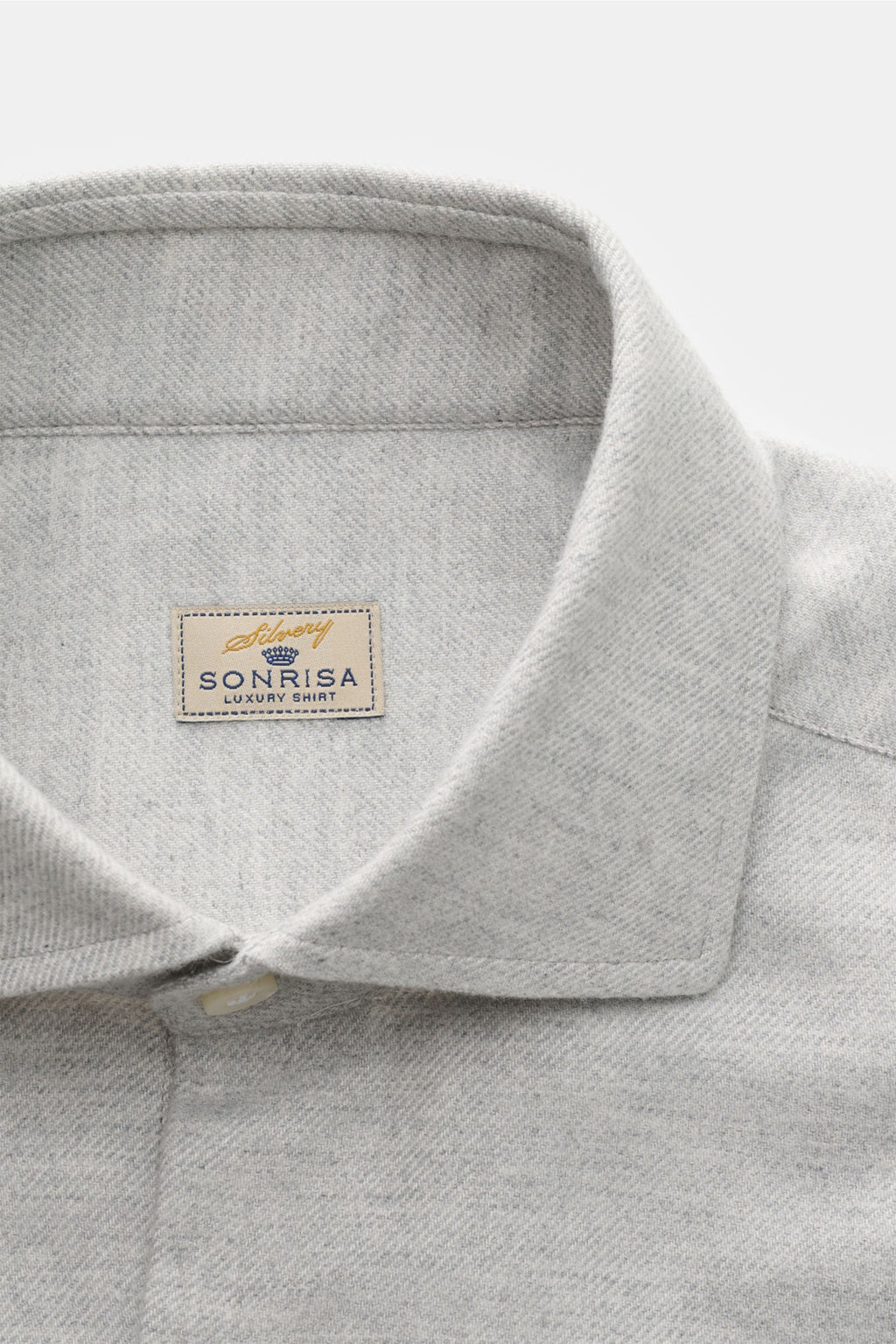 Sonrisa Casual shirt shark collar - Light grey