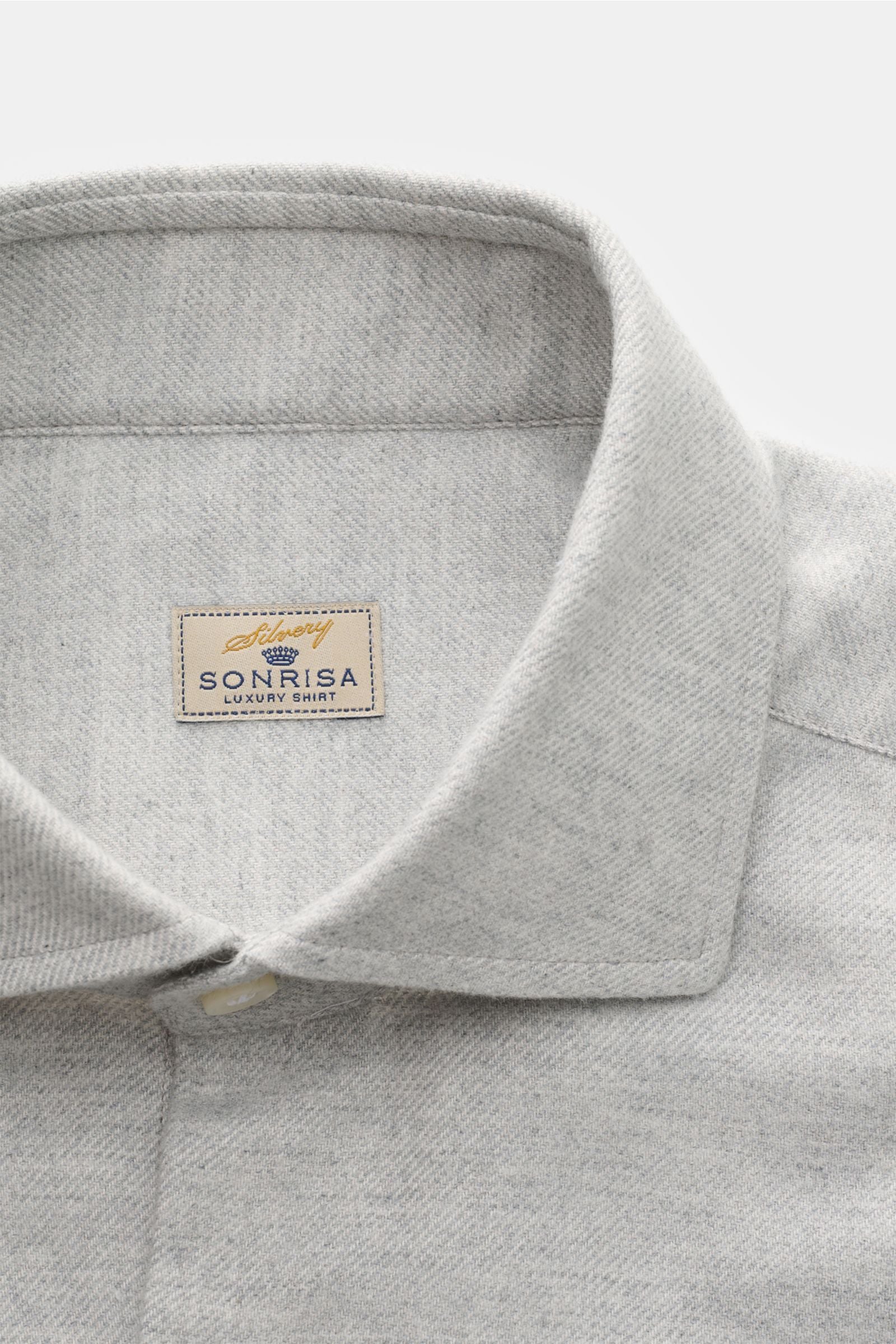 Sonrisa Casual shirt shark collar - Light grey