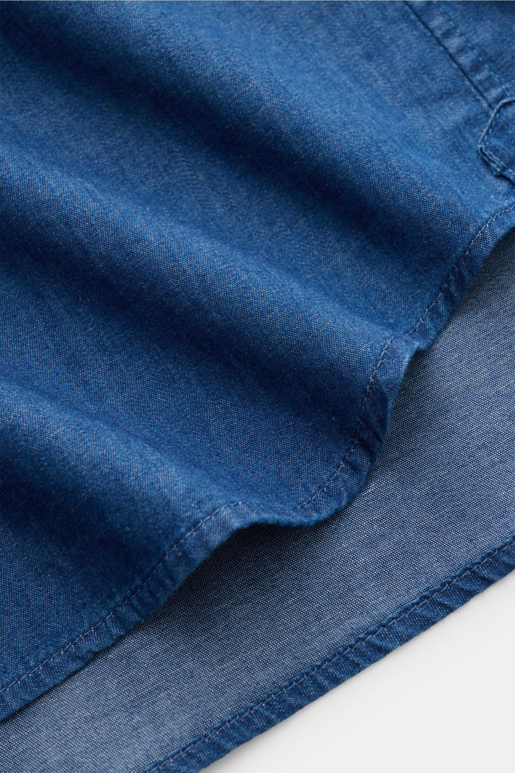 Sonrisa Chambray shirt shark collar - Blue