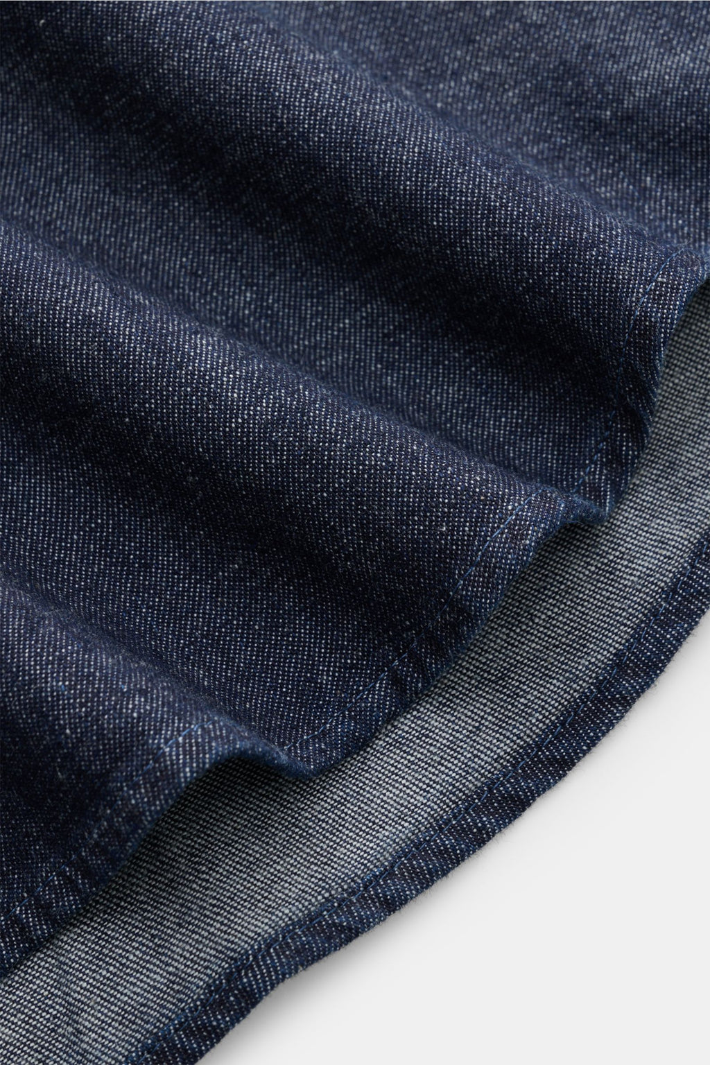 Sonrisa Denim shirt shark collar - dark navy