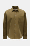 Ami Paris Flannel shirt Kent collar - olive