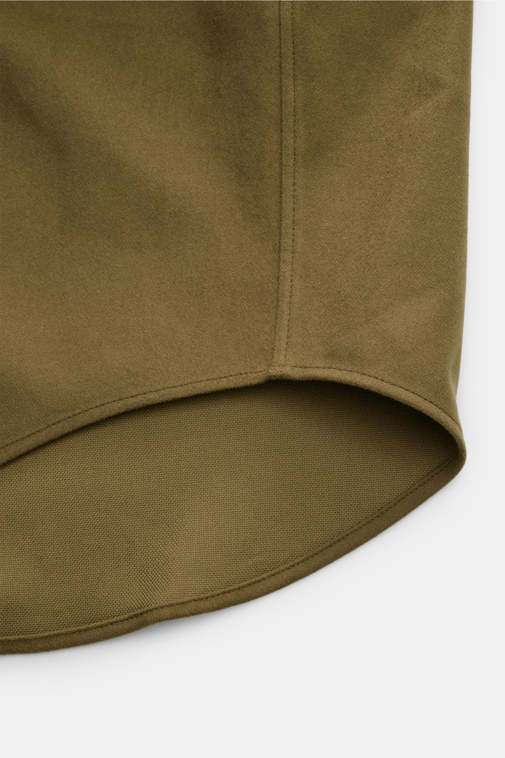 Ami Paris Flannel shirt Kent collar - olive